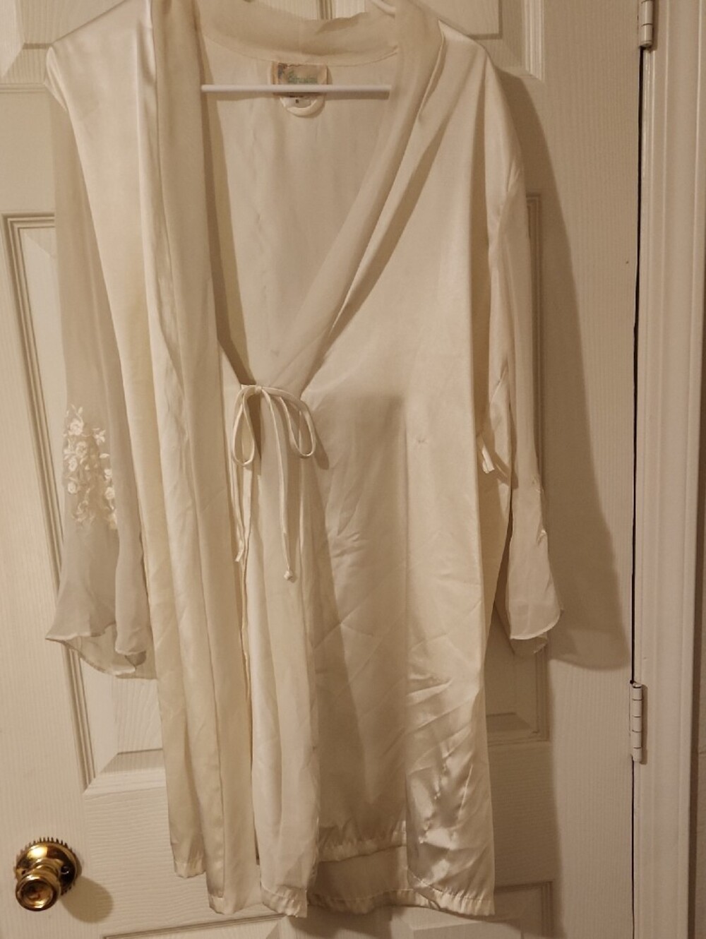 Vintage Expressions Satin Robe Sz S